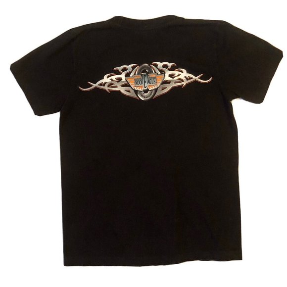 Vintage Rock Eagle Mens T-shirt Built to Ride Medium Single Stitch The Roxx - Picture 4 of 5